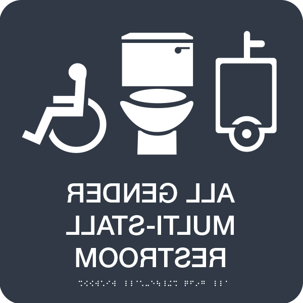 all gender multi-stall restroom icon