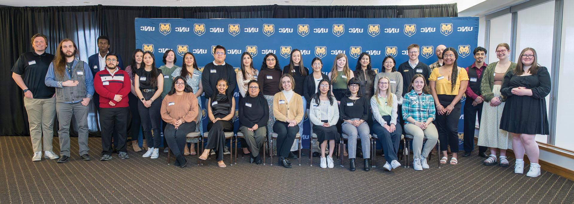The 2024 Hummel Family Scholarship reception on April 1 in the University Center celebrated the student recipients and recognized the Hummel 家庭 whose support makes the awards possible.